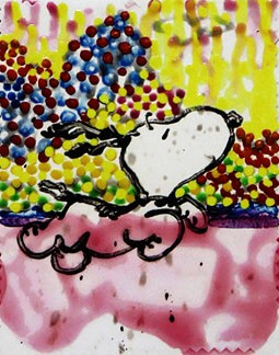 トム・エバハートの絵画作品　タイトルは、Dogg E Paddles